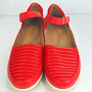 BareTraps Red Flats with Strap